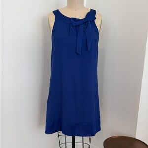 H&M Royal Blue Bow Accent Mini Dress